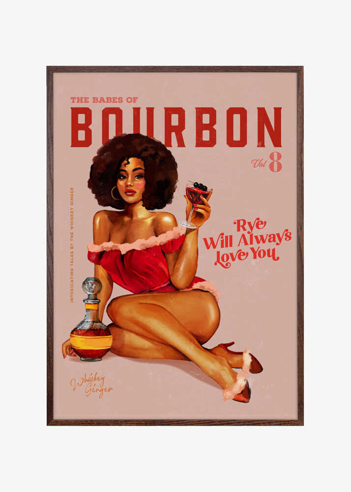 Babes of Bourbon Vol 8 Vintage Pinup Girl With Afro