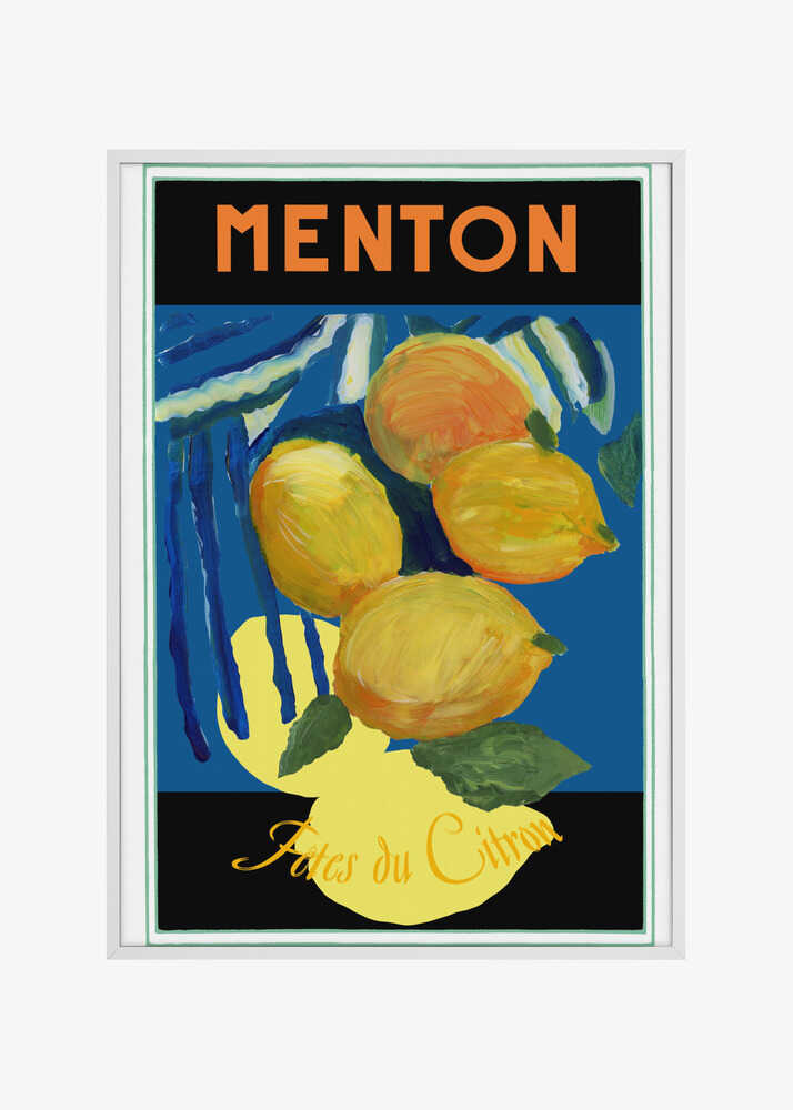 Lemons Menton Citrus Fruit Poster