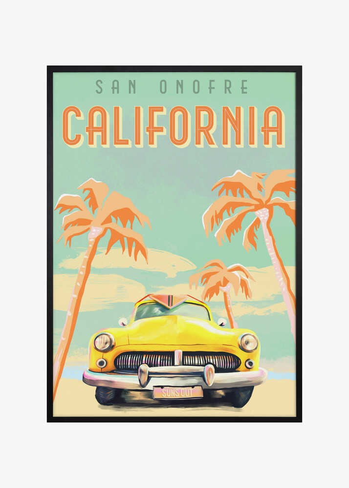 California Surf Poster