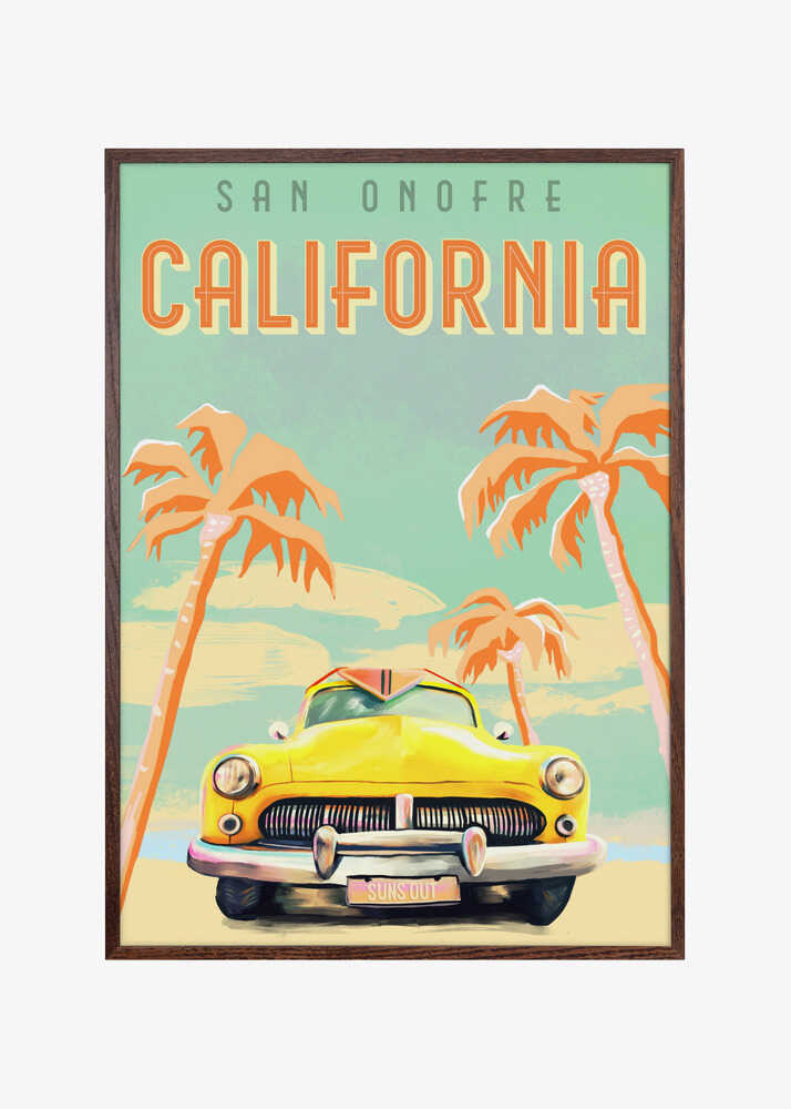California Surf Poster