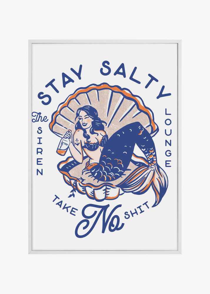 Stay Salty Siren Lounge Pin-Up Mermaid