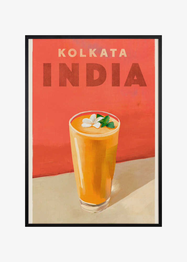 Travel Poster Cocktail Kolkata India