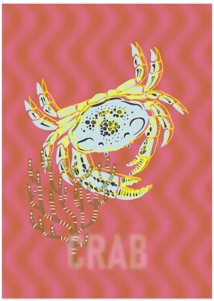 Sea life crab Neptune's joy