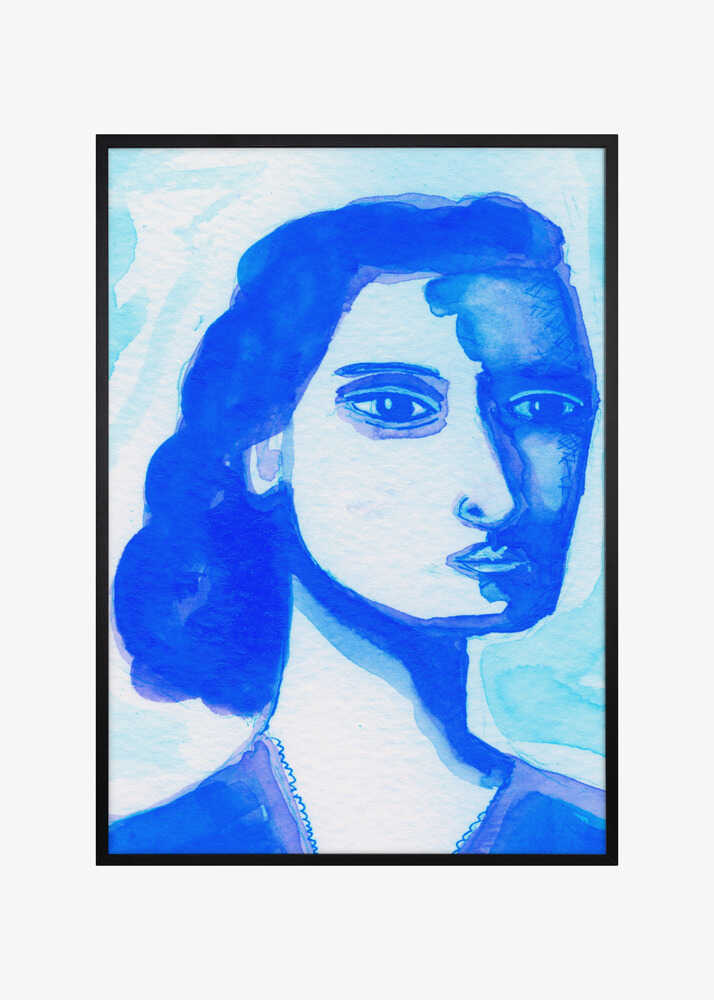 The deep thinker blue