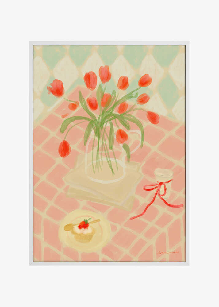 Red Tulips Summer Picnic