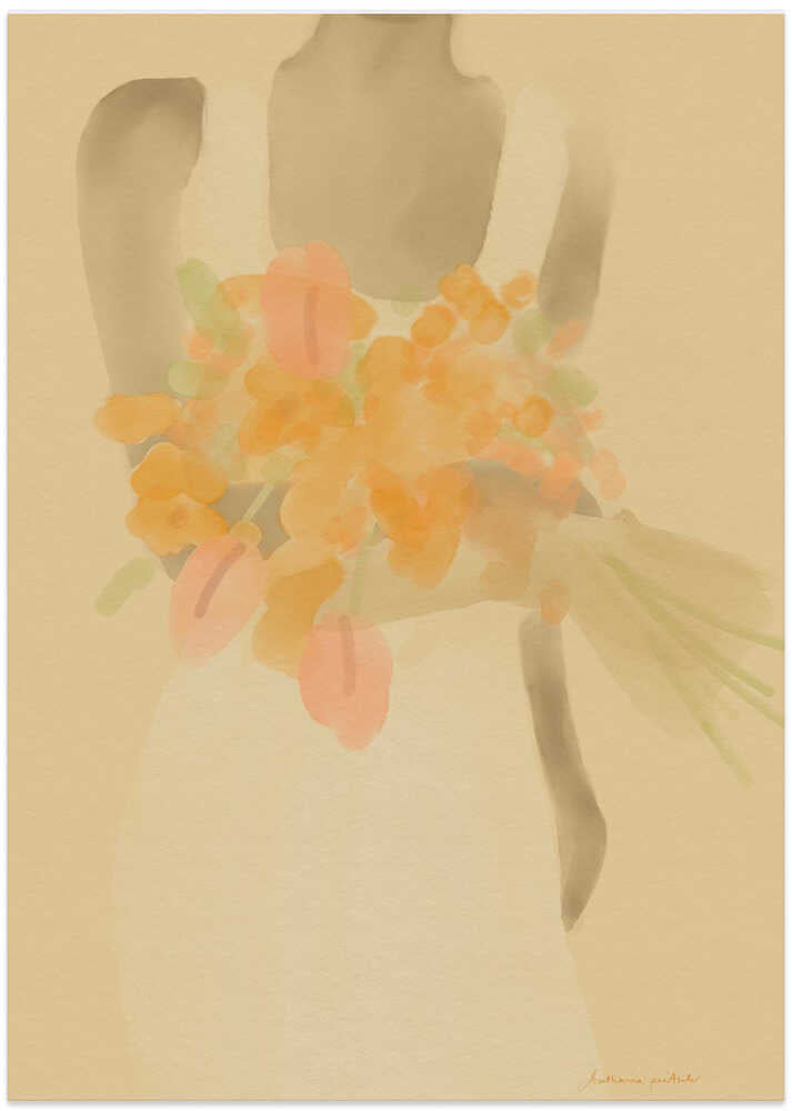 Girl With Orange Flowers