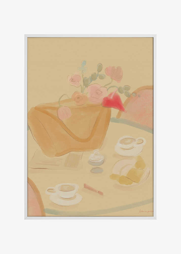 Coffee Date With Flowers