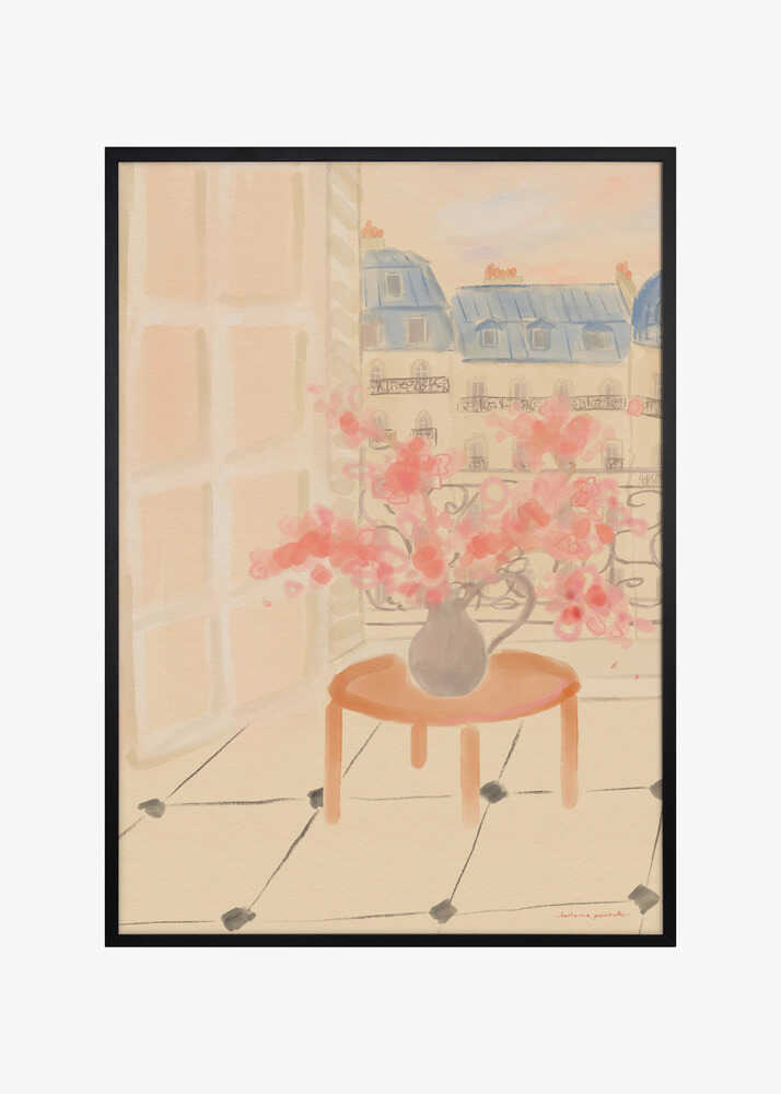 Cherry Blossoms In Parisian Apartment