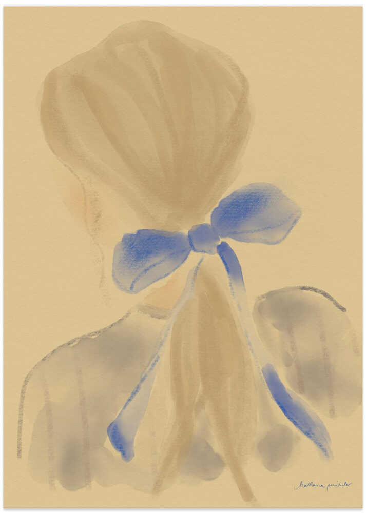 Girl With A Blue Hair Ribbon