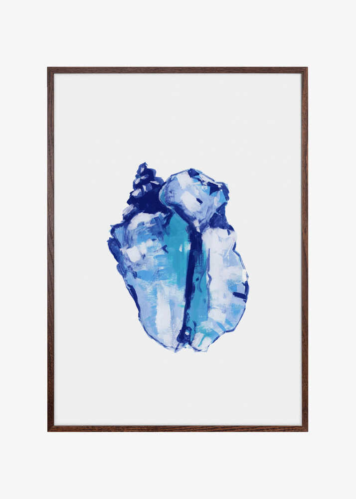 Blue Seashell On White Background No 1