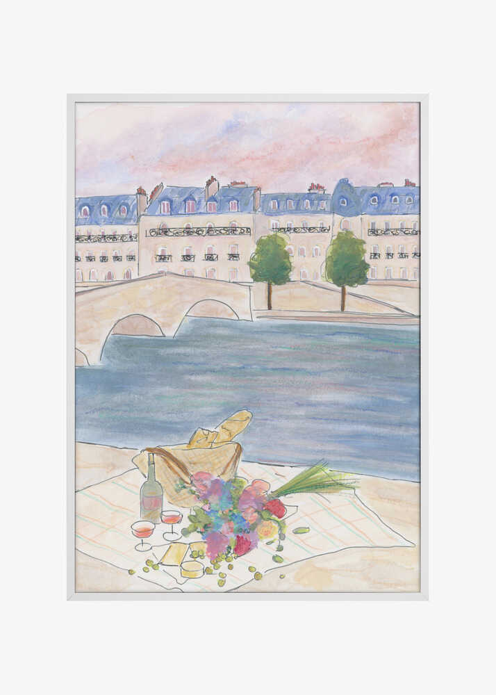 Paris Picnic At the Seine