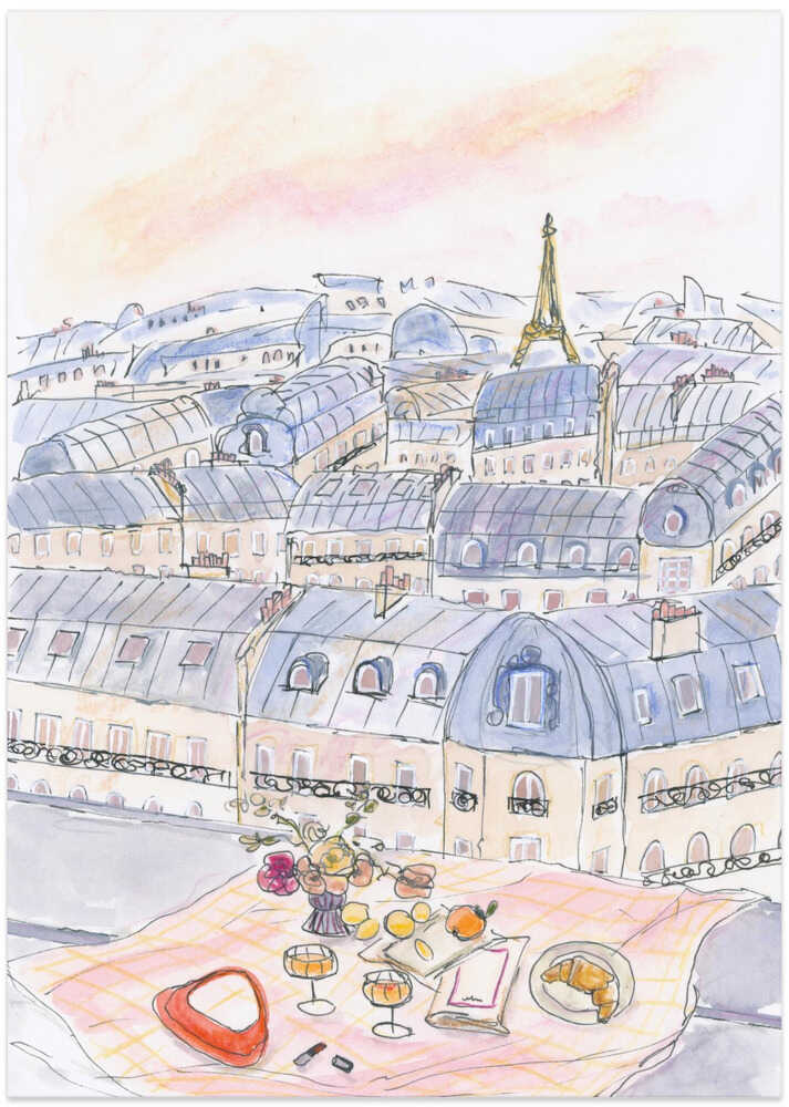 Parisian Rooftop Picnic With Eiffel Tower Views