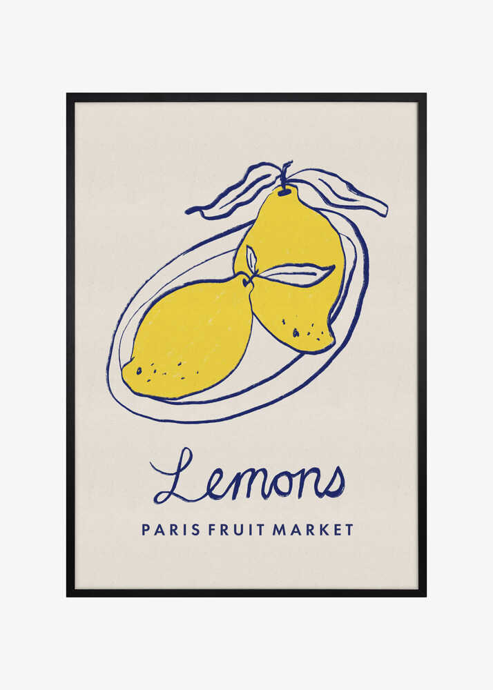Food Art - Lemons Paris Fruit Market