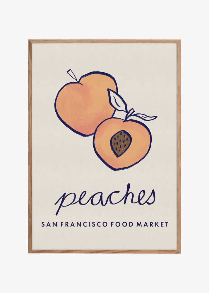 Food Art - Peaches San Francisco Food Market