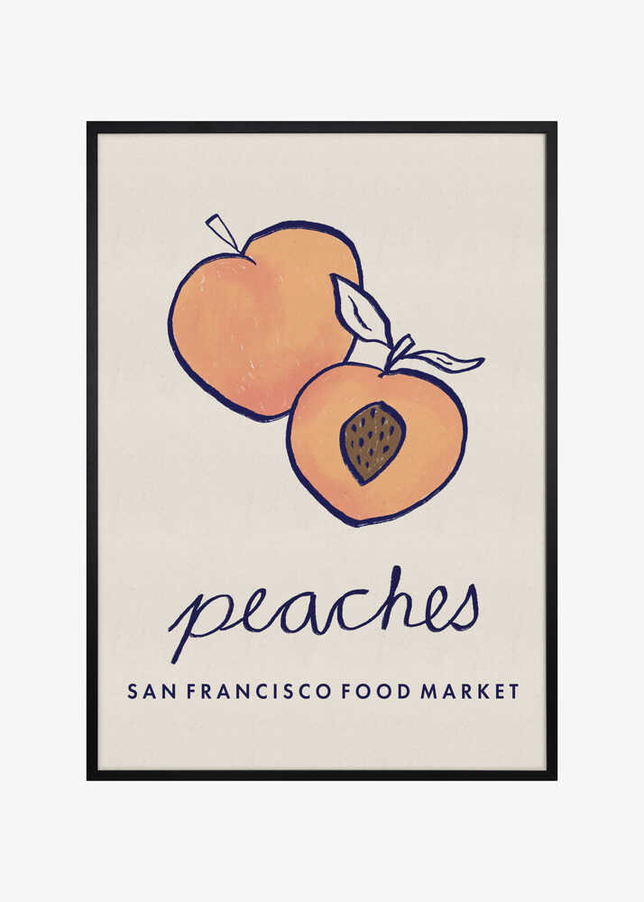 Food Art - Peaches San Francisco Food Market