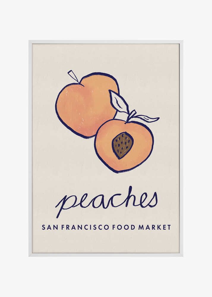 Food Art - Peaches San Francisco Food Market