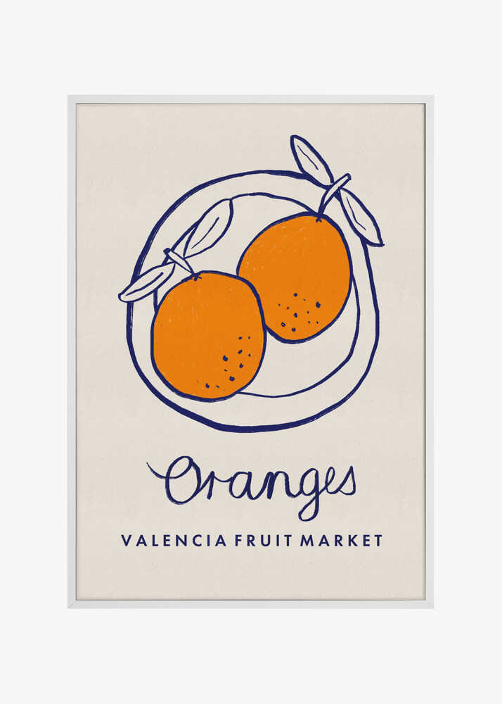 Food Art - Oranges Valencia Fruit Market