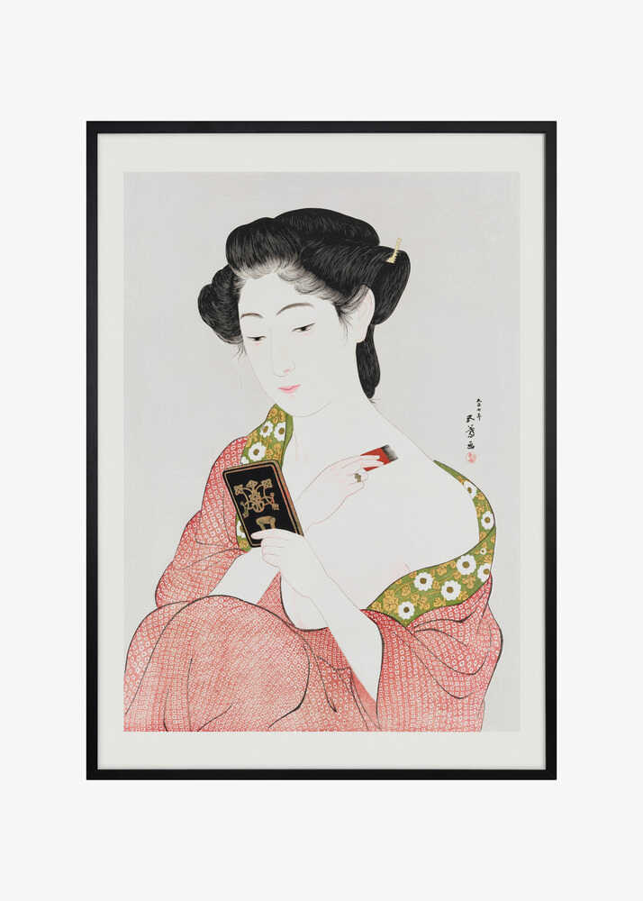 Japanese Woman Applying Powder (1918)