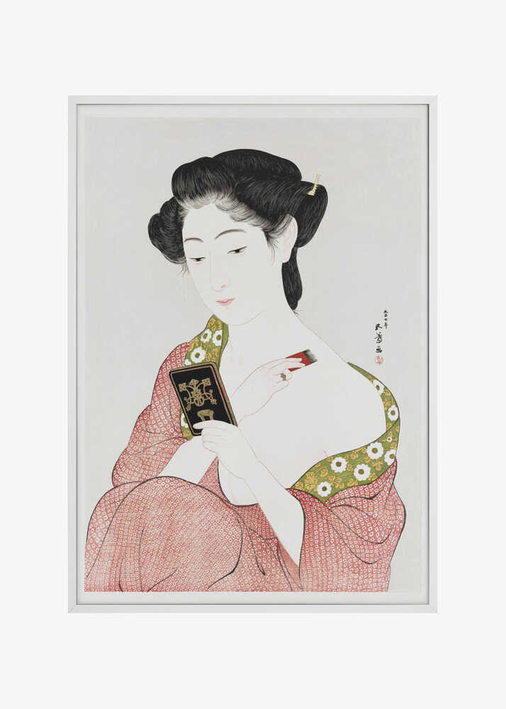 Japanese Woman Applying Powder (1918)