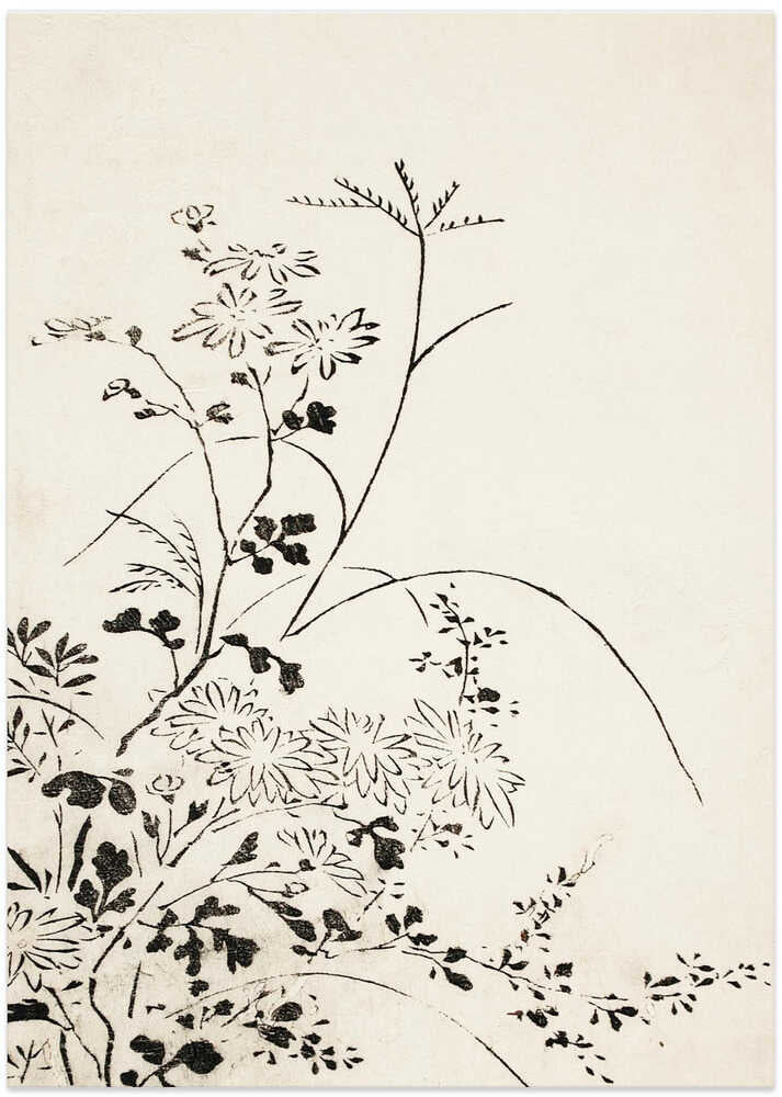 Autumn Flowers and Grasses (1762)