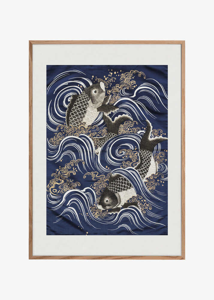 Carp In Waves During Meij Period