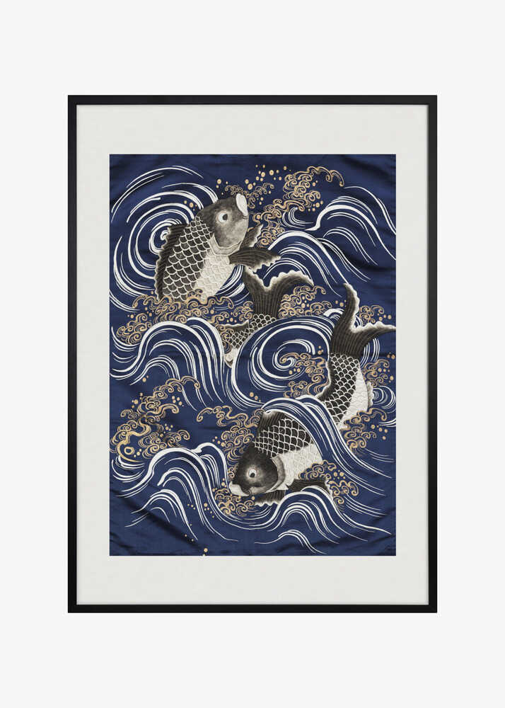 Carp In Waves During Meij Period