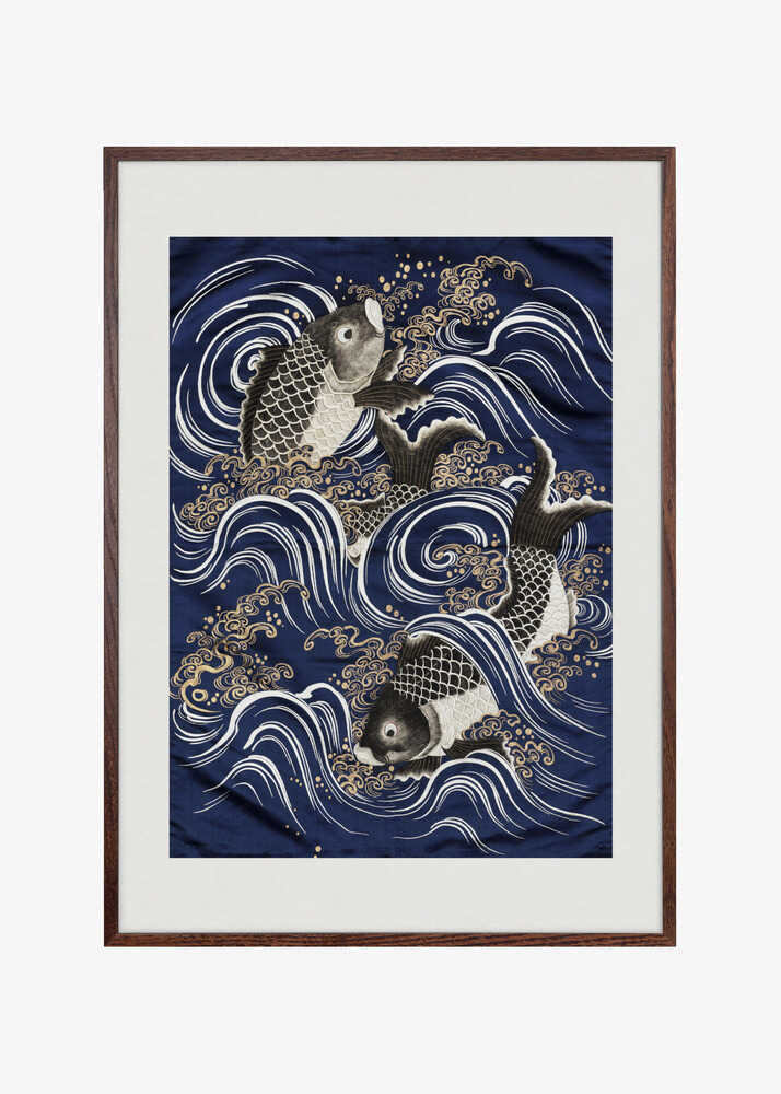 Carp In Waves During Meij Period