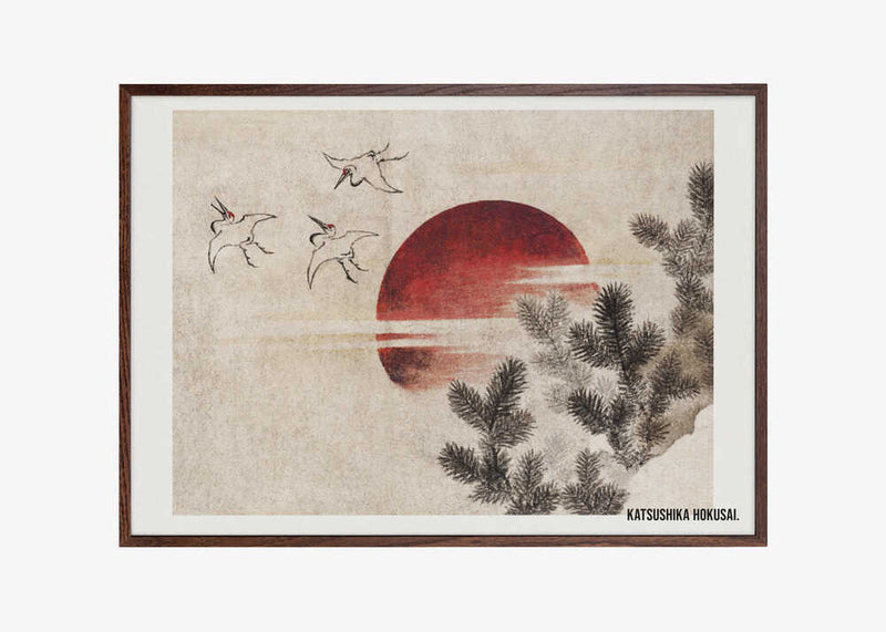 Birds and Sunset, From Album of Sketches (1814)