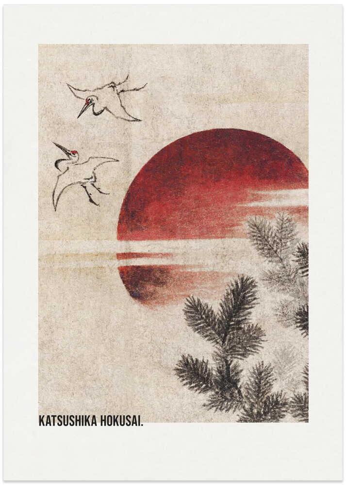 Birds and Sunset, From Album of Sketches (1814)
