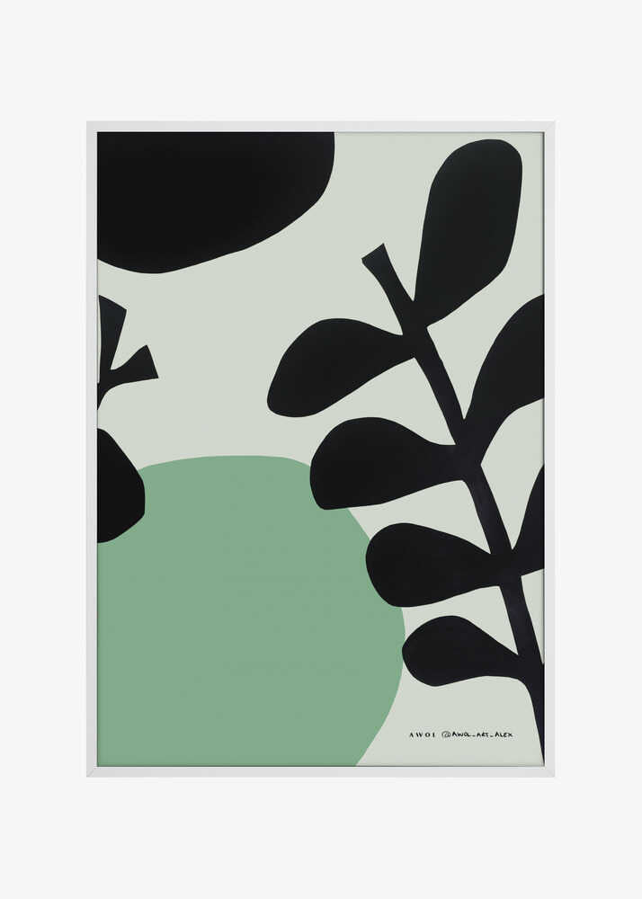 Minimalist Garden Art, Botanical Wall Art With Plant Illustrations