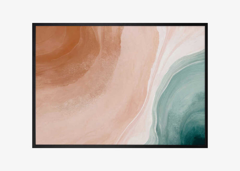 Blush Sand and Teal Sea