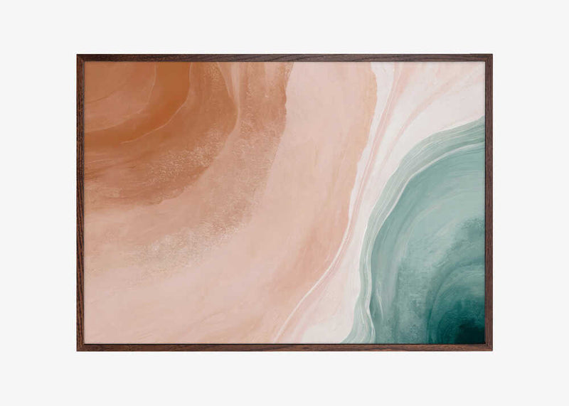 Blush Sand and Teal Sea