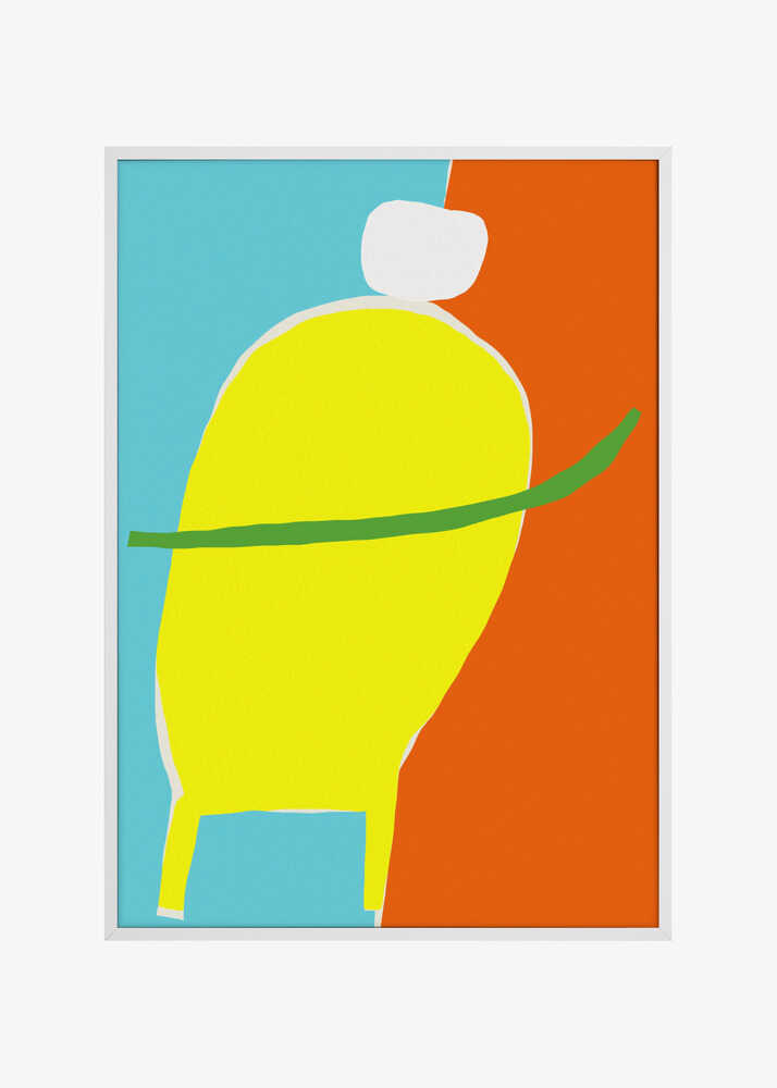 Shapes and white silhouette