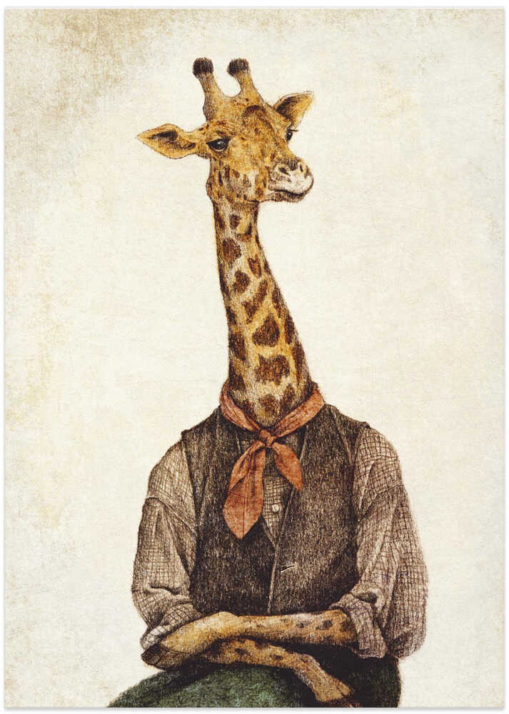 Giraffe With A Human Body