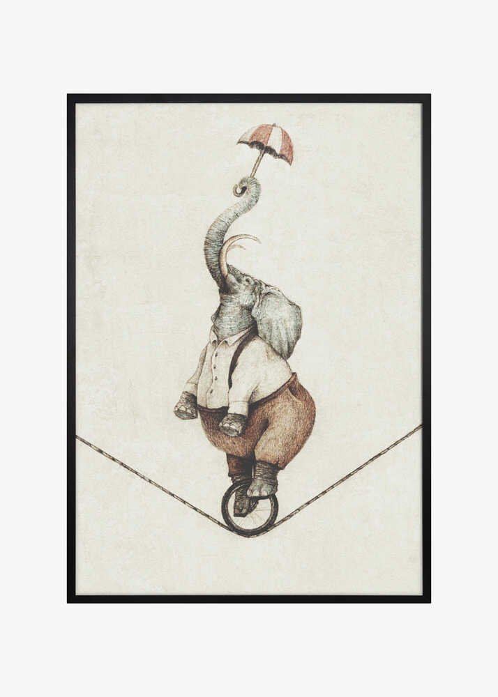 Unicycle While Holding An Umbrella