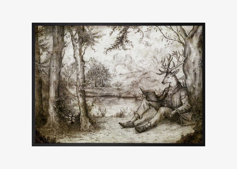 READING UNDER A TREE