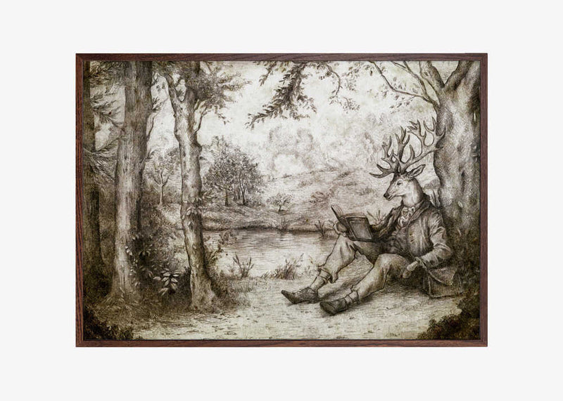 READING UNDER A TREE