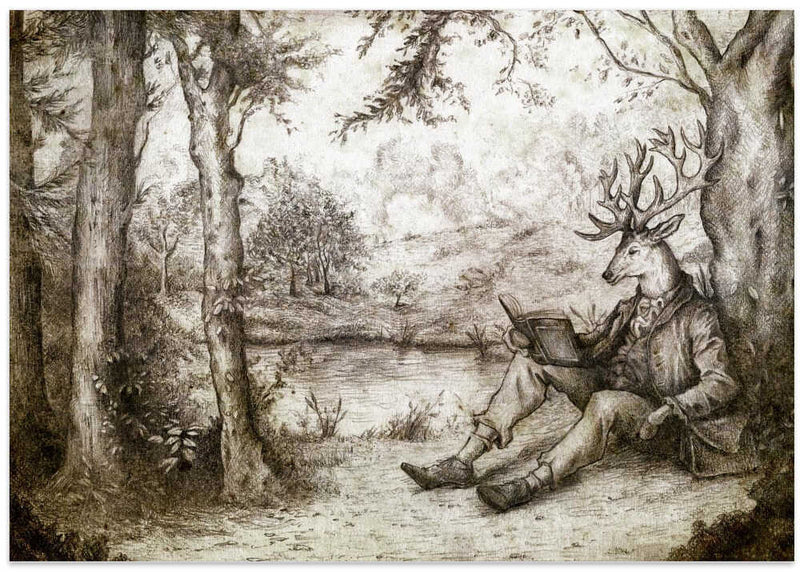 READING UNDER A TREE