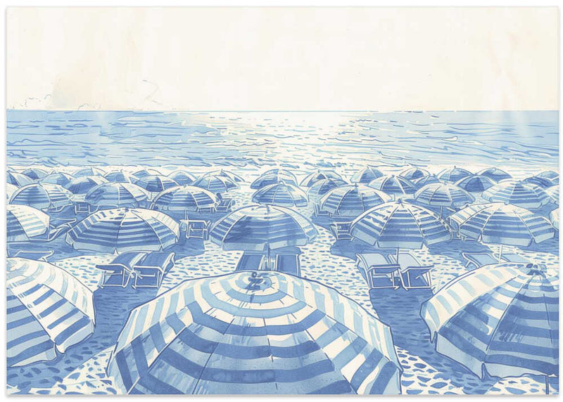 Striped Umbrellas Parchment