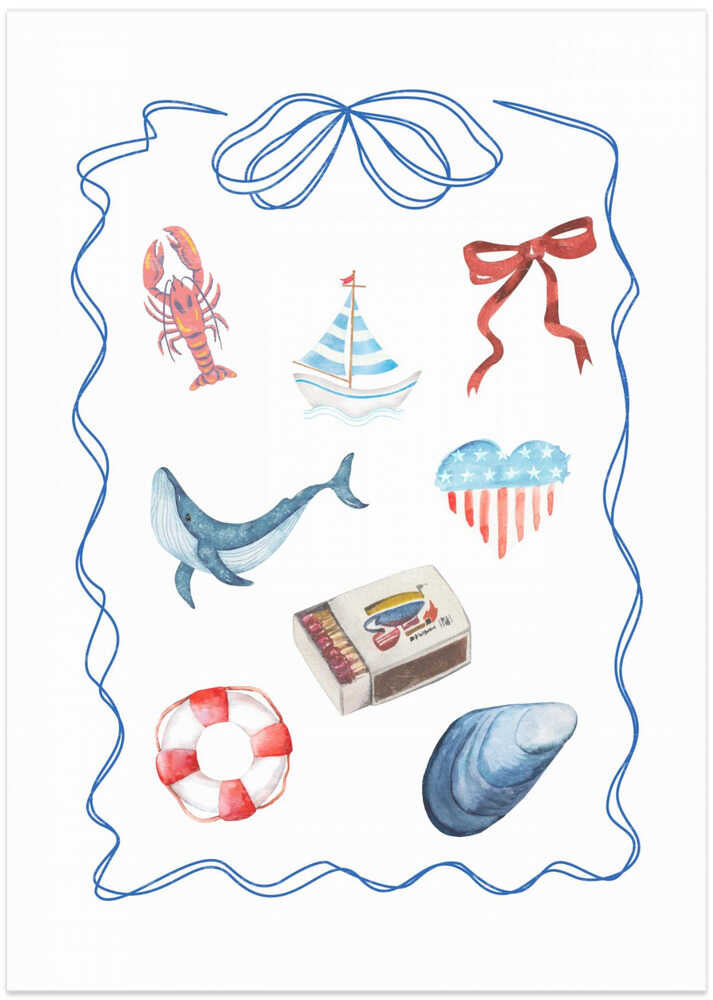 Nautical Themed Watercolor Artwork