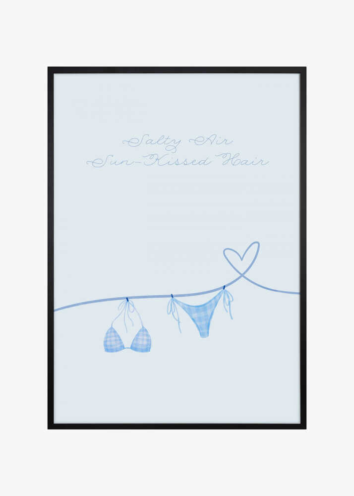 Salty Air Sun Kissed Hair Blue Bikini