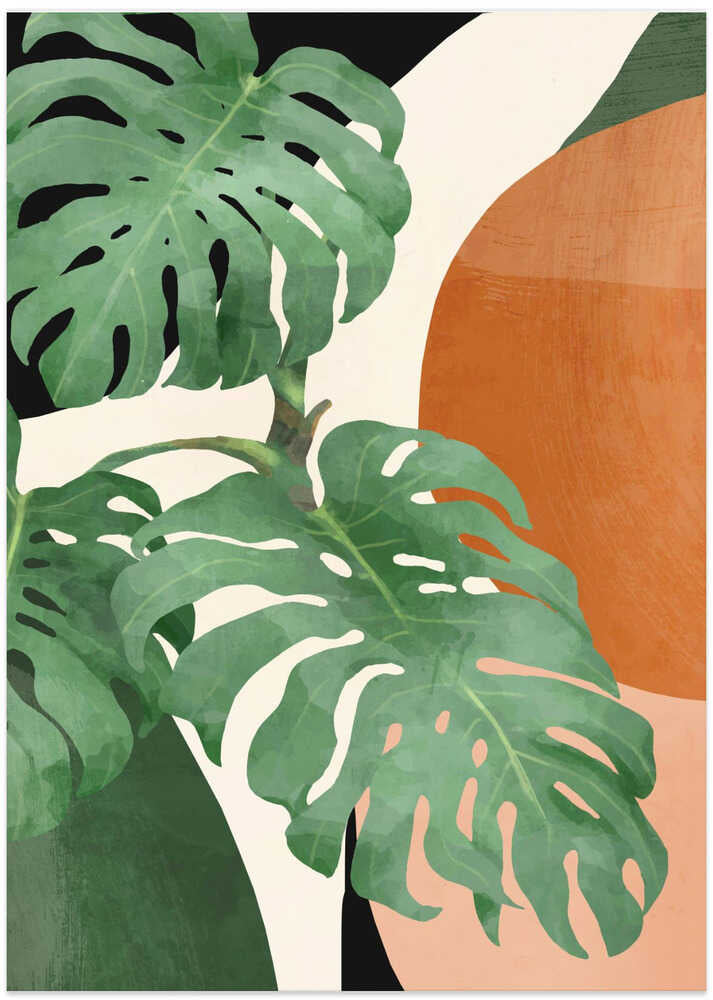 Tropical Leaves  Abstract Art