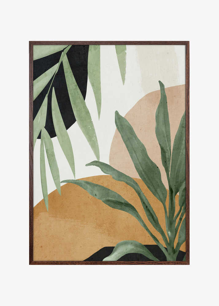 Abstract Art Tropical Leaves
