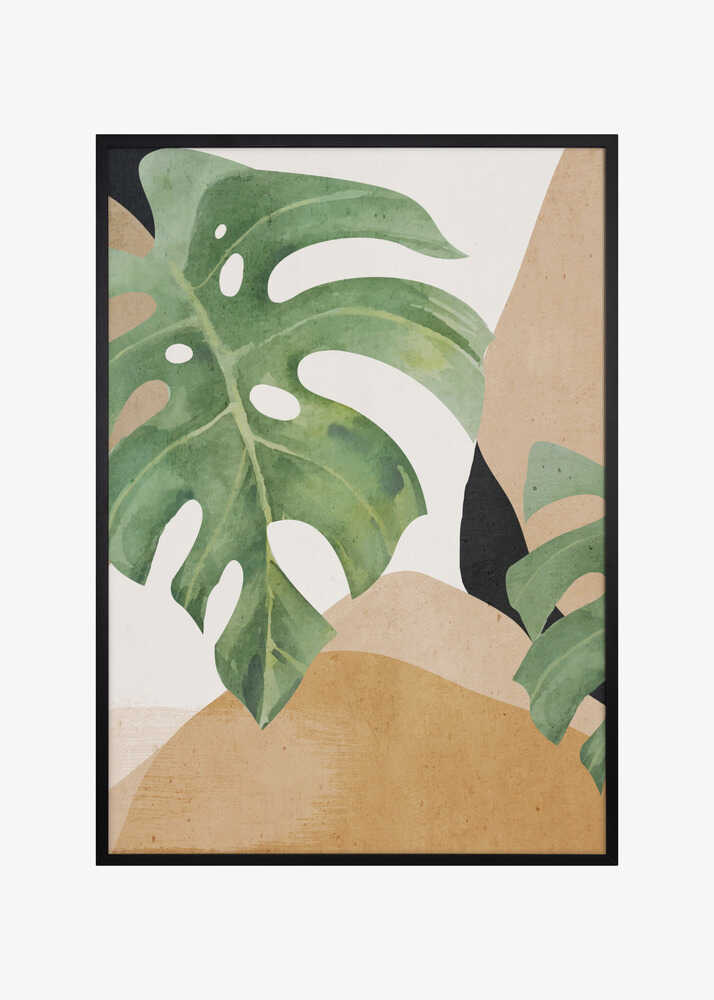 Abstract Art Tropical Leaves