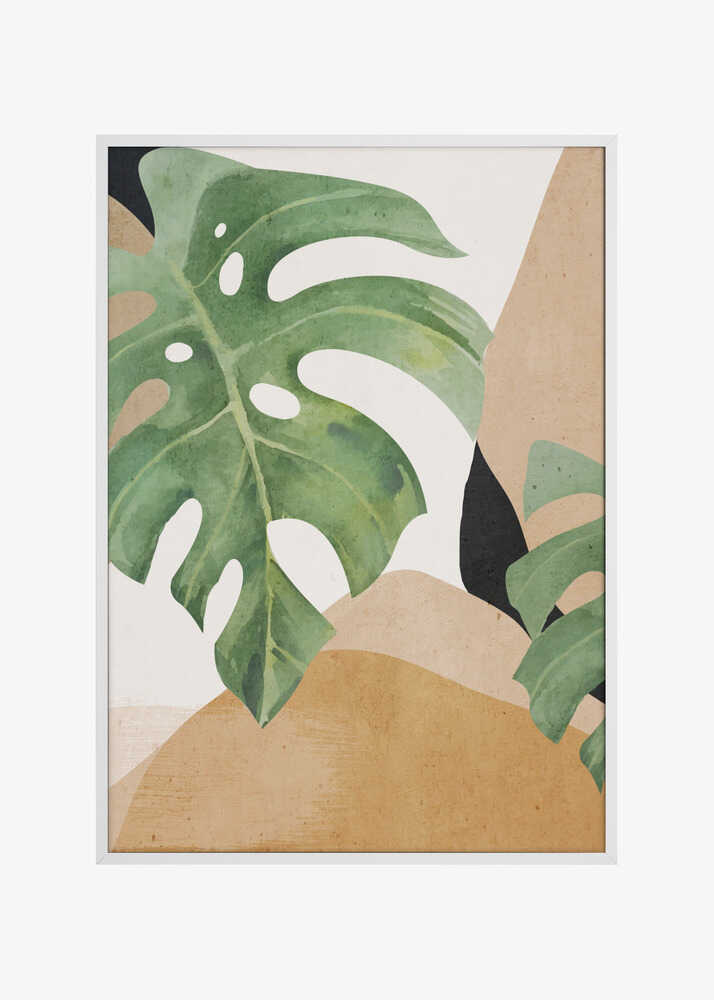 Abstract Art Tropical Leaves