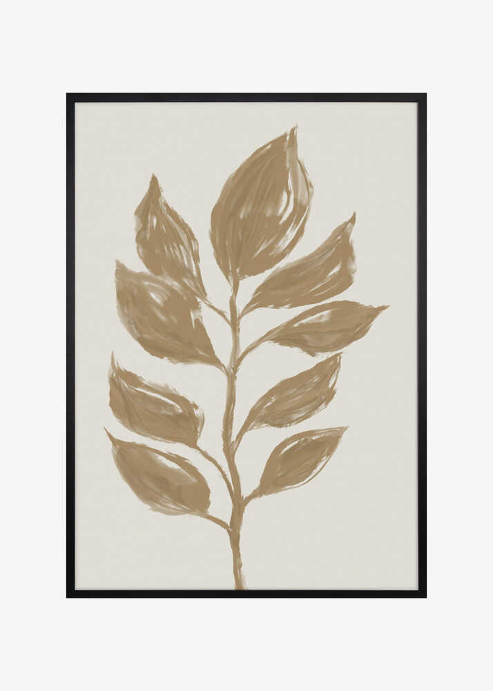 Muted Leaf Silhouette