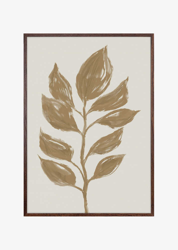 Muted Leaf Silhouette