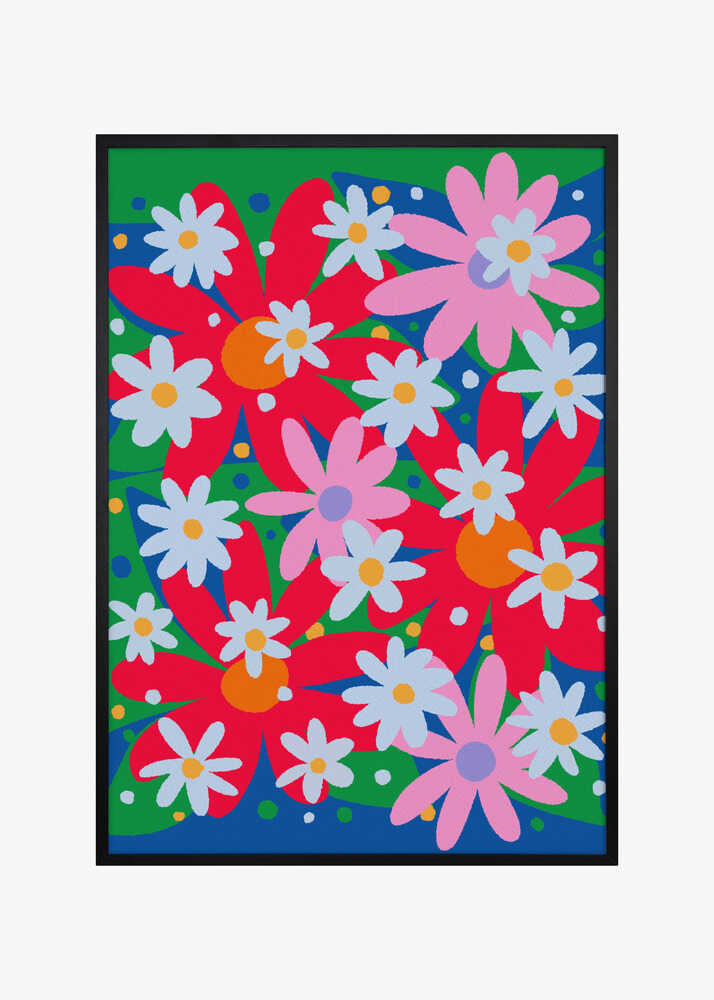 Bold Colorful Daisies