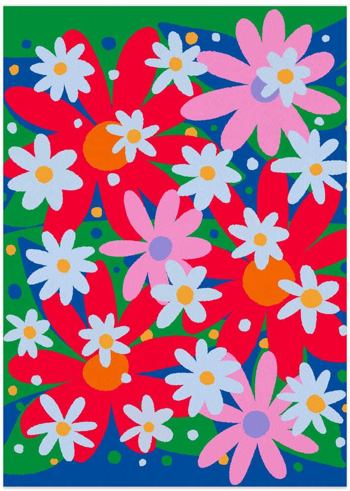 Bold Colorful Daisies