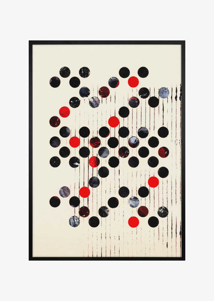 Red Black and Gray Circles